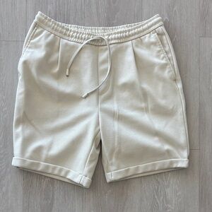 Zara Beige Relaxed Shorts